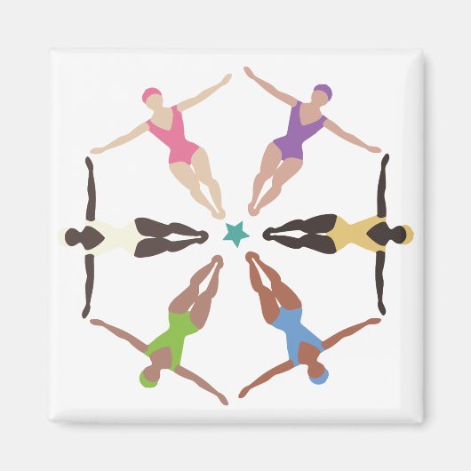 Synchronschwimmer Magnet (Vorne)