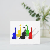 Synchronschwimmer Postkarte (Stehend Vorderseite)