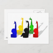 Synchronschwimmer Postkarte (Vorne/Hinten)