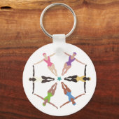 Synchronschwimmer Schlüsselanhänger (Vorderseite)