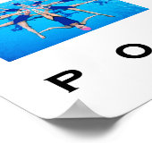Synchronschwimmerin Poster (Ecke)