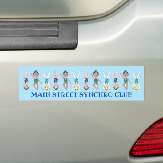 Synchronschwimmermädchen Synchro Schwimmsport Autoaufkleber (Auf Auto)