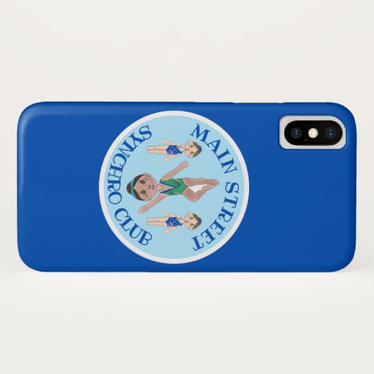 Synchronschwimmermädchen Synchro Schwimmsport Case-Mate iPhone Hülle (Rückseite (Horizontal))