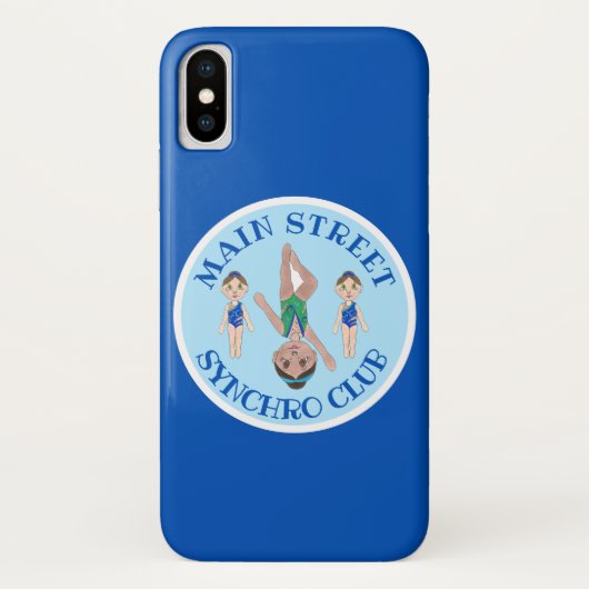 Synchronschwimmermädchen Synchro Schwimmsport Case-Mate iPhone Hülle (Rückseite)