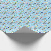 Synchronschwimmermädchen Synchro Schwimmsport Geschenkpapier (Ecke)