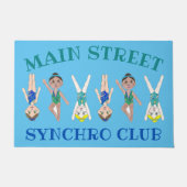 Synchronschwimmerteam Pool Coach Club Fußmatte (Vorderseite)