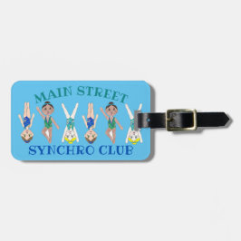 Synchronschwimmerteam Pool Coach Club Gepäckanhänger