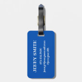 Synchronschwimmerteam Pool Coach Club Gepäckanhänger (Rückseite vertikal)