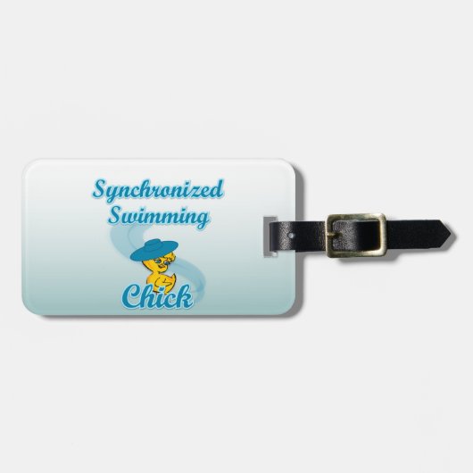 Synchronschwimmkick #3 gepäckanhänger (Vorderseite horizontal)