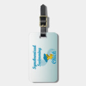 Synchronschwimmkick #3 gepäckanhänger (Vorderseite vertikal)