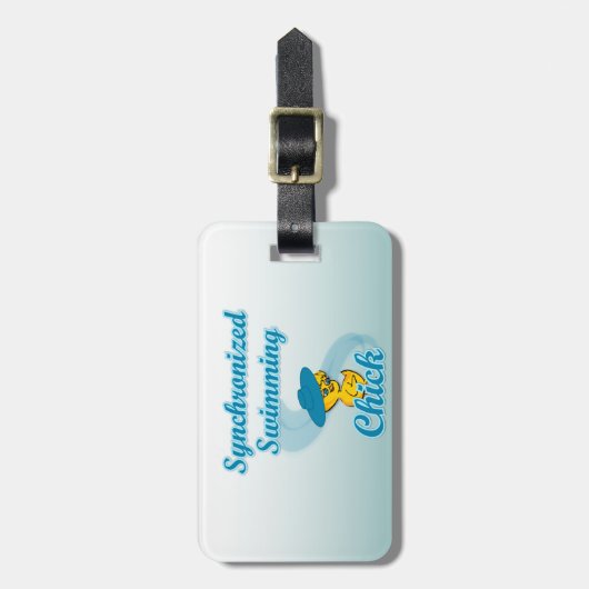 Synchronschwimmkick #3 gepäckanhänger (Vorderseite vertikal)