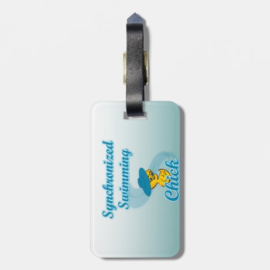 Synchronschwimmkick #3 gepäckanhänger (Rückseite vertikal)