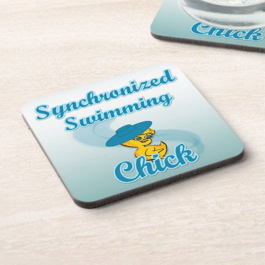 Synchronschwimmkick #3 getränkeuntersetzer (Linke Seite)