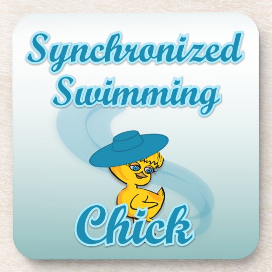 Synchronschwimmkick #3 getränkeuntersetzer (Vorderseite)