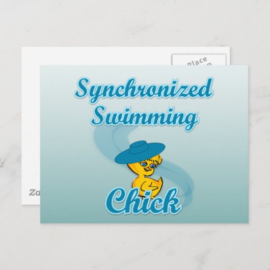 Synchronschwimmkick #3 postkarte (Vorne/Hinten)