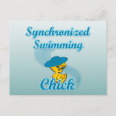 Synchronschwimmkick #3 postkarte (Vorderseite)