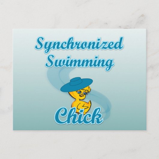 Synchronschwimmkick #3 postkarte (Vorderseite)