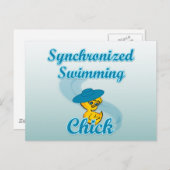 Synchronschwimmkick #3 postkarte (Vorne/Hinten)