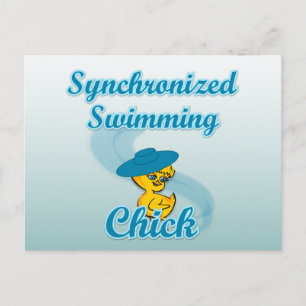 Synchronschwimmkick #3 postkarte