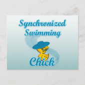 Synchronschwimmkick #3 postkarte (Vorderseite)