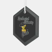 Synchronschwimmkick #4 ornament aus glas (Vorderseite Links)