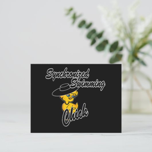 Synchronschwimmkick #4 postkarte (Stehend Vorderseite)