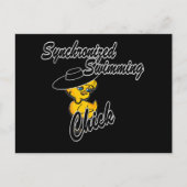 Synchronschwimmkick #4 postkarte (Vorderseite)