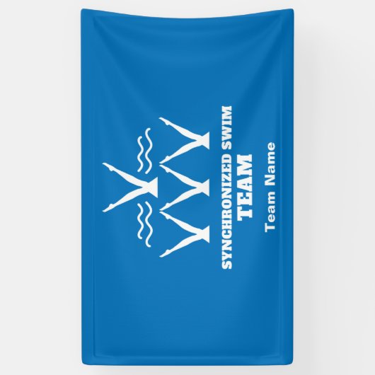 Synchronschwimmteam Banner (Vertikal)