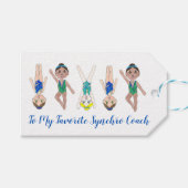 Synchronschwimmteam Synchro Schwimmer Trainer Geschenkanhänger (Vorderseite (Horizontal))