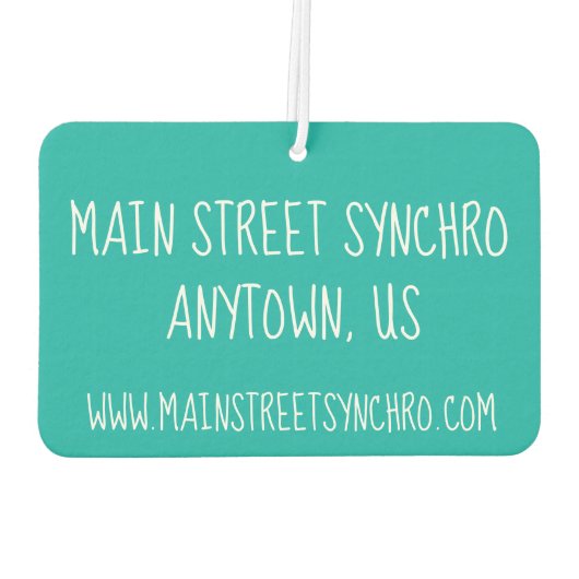 Synchronschwimmteam Synchro Schwimmermädchen Autolufterfrischer (Rückseite)