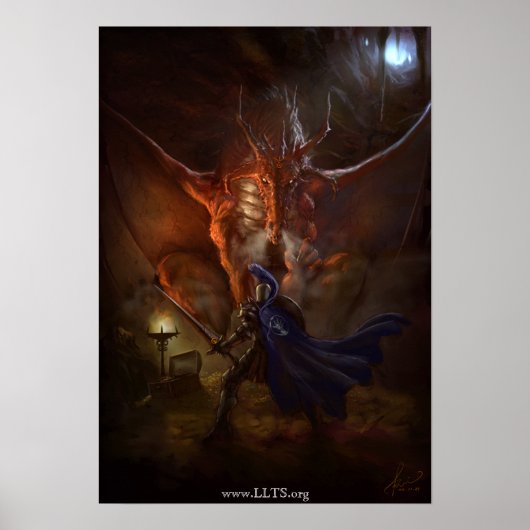 Synd Dragon Knight Leinwand Poster (Vorne)
