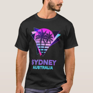 Syndey Australien 80er Palme Retro Vintage Souveni T-Shirt