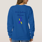 SYNDROM AWARENESS Tragen Sie dies für meine Tochte Sweatshirt (Rückseite)