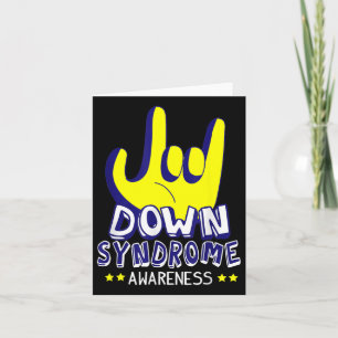 Syndrom Bewusstsein in der Liebe Sie Asl Hand Zeic Karte