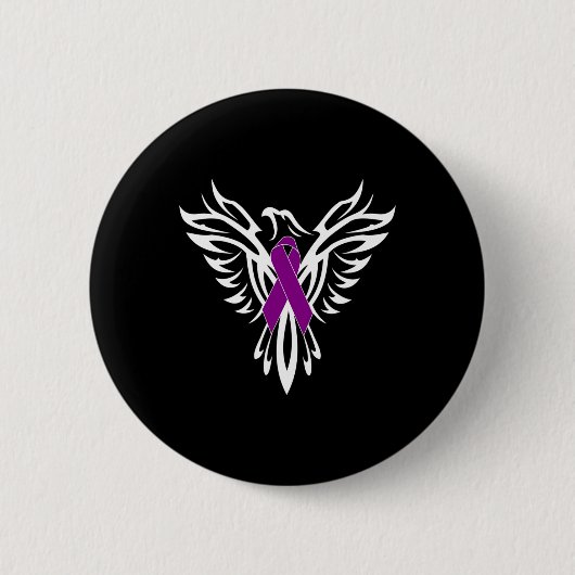 Syndrom Bewusstsein Lila Schleife1 Button (Vorderseite)