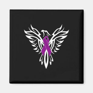 Syndrom Bewusstsein Lila Schleife1 Magnet