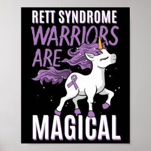 Syndrom-Bewusstsein Rtt Krieger Lila Band Unico Poster