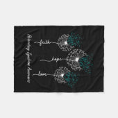 Syndrom Bewusstseinsbildung Glaube Hoffnung Liebe Fleecedecke (Vorderseite (Horizontal))
