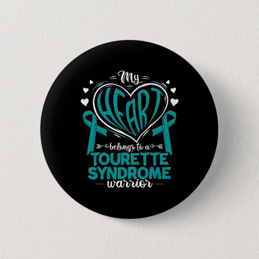 Syndrom Tourette-Syndrom Bewusstsein Button (Vorderseite)