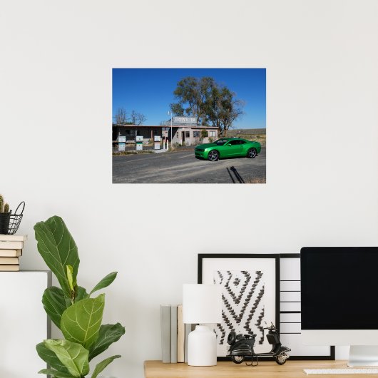 Synergy Green Fünfte Generation Chevy Camaro Poster (Heimbüro)