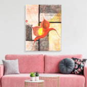 Synergy Hand-Illustrierte (grenzenlose) Leinwand A (Insitu (Wohnzimmer))