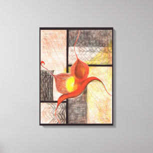 Synergy Hand-illustrierte Leinwand Art