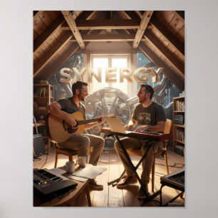 Synergy Music Studio Kollaborationsposter Poster