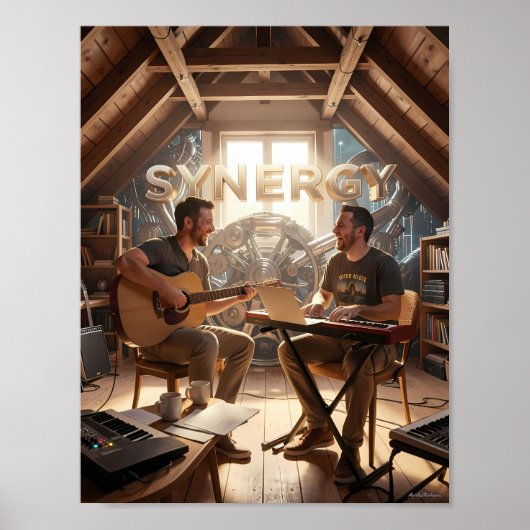 Synergy Music Studio Kollaborationsposter Poster (Vorne)