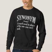 Synonym Definition Englischer Sprachlehrer Sweatshirt (Vorderseite)