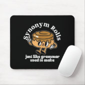 Synonym Rolls Grammar Pun Vintag Style Mousepad (Mit Mouse)