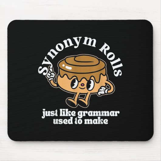 Synonym Rolls Grammar Pun Vintag Style Mousepad (Vorne)