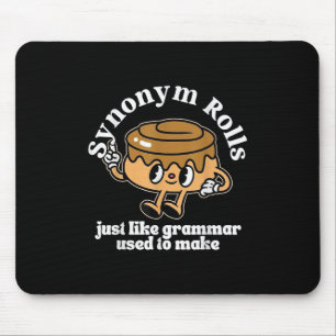 Synonym Rolls Grammar Pun Vintag Style T - Shirt.p Mousepad
