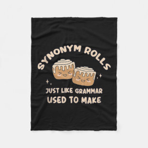Synonym Rolls Joke Cinnamon Rolls Grammar Pun Funn Fleecedecke