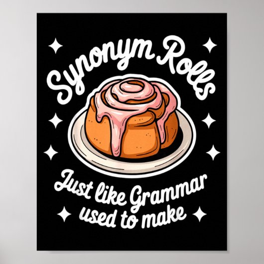 Synonym Rolls Just Like Grammar Used To Make Gramm Poster (Vorne)